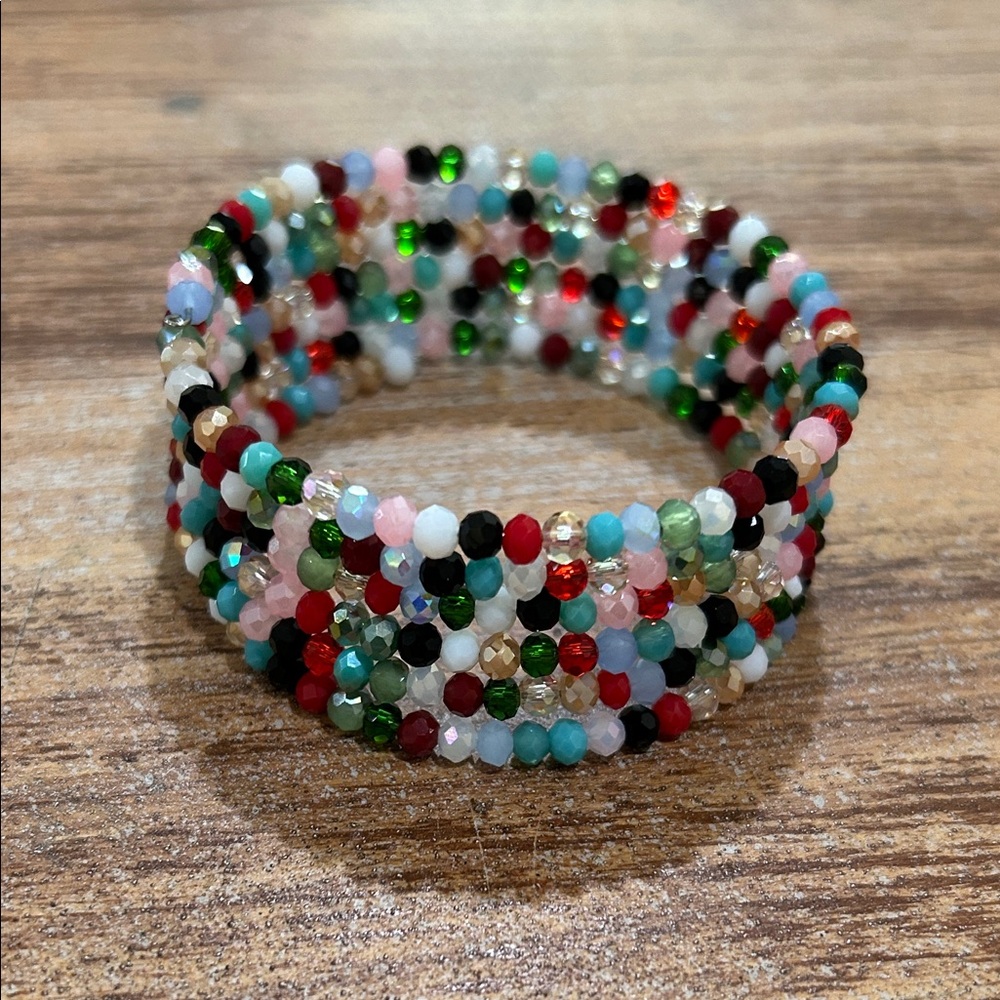 Faceted Glass Bracelet - Picture 3 of 9